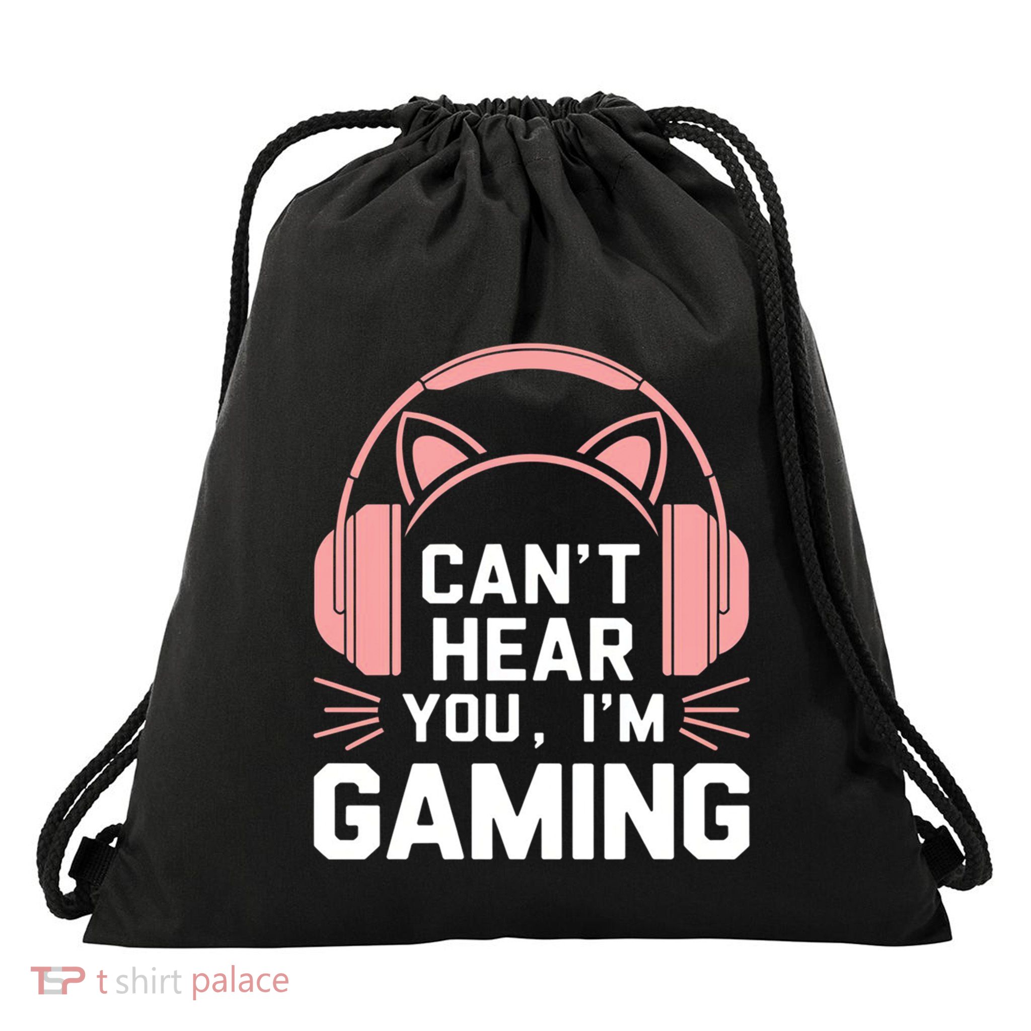 Gamer Gaming I CanT Hear You IM Gaming Video Games Gift Drawstring Bag