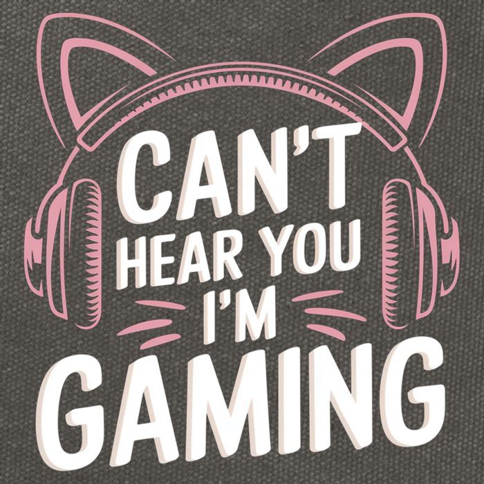 Gamer Gaming I CanT Hear You IM Gaming Video Games Gift Cotton Canvas Backpack
