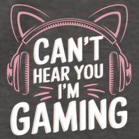 Gamer Gaming I CanT Hear You IM Gaming Video Games Gift Vector Backpack