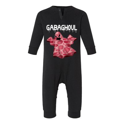 Gabaghoul Ghost Italian Funny Halloween Gabagool Infant Fleece One Piece