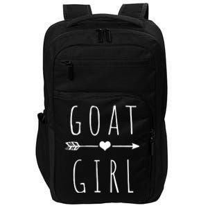 Goat Girl I Love Goats Impact Tech Backpack