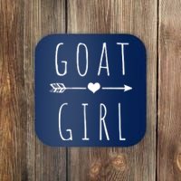 Goat Girl I Love Goats Coaster