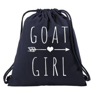 Goat Girl I Love Goats Drawstring Bag