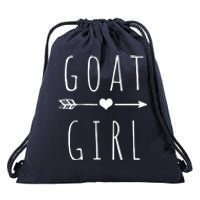 Goat Girl I Love Goats Drawstring Bag