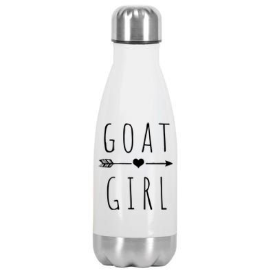 Goat Girl I Love Goats Stainless Steel Insulated Water Bottle