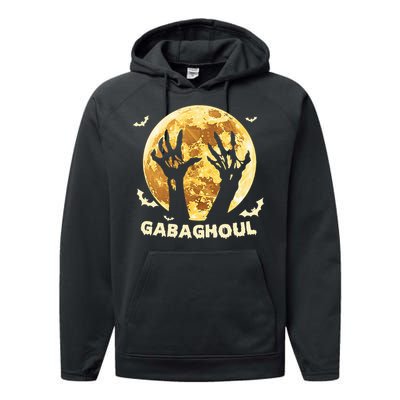 Gabaghoul Ghost Italian Ham Halloween Gabagool Parody Performance Fleece Hoodie