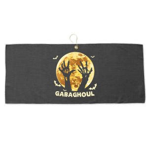 Gabaghoul Ghost Italian Ham Halloween Gabagool Parody Large Microfiber Waffle Golf Towel