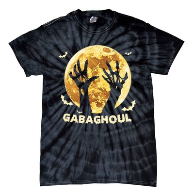 Gabaghoul Ghost Italian Ham Halloween Gabagool Parody Tie-Dye T-Shirt