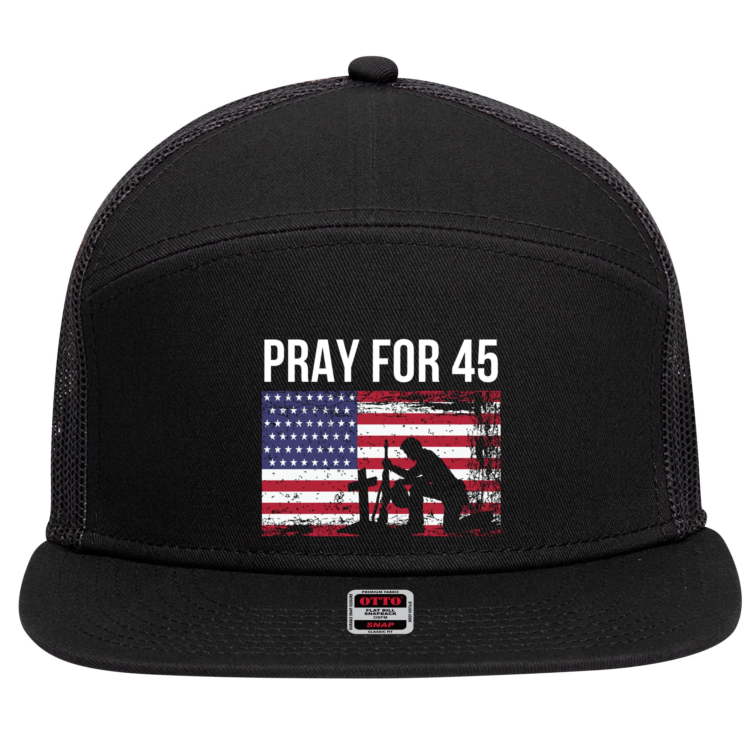 Gift 7 Panel Mesh Trucker Snapback Hat