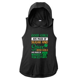 Good Girls Irish Girls Ireland Irish Proud St Patrick Day Ladies PosiCharge Tri-Blend Wicking Draft Hoodie Tank