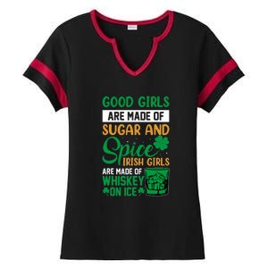 Good Girls Irish Girls Ireland Irish Proud St Patrick Day Ladies Halftime Notch Neck Tee