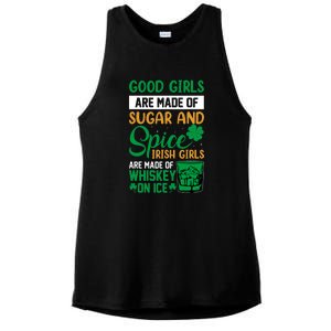 Good Girls Irish Girls Ireland Irish Proud St Patrick Day Ladies PosiCharge Tri-Blend Wicking Tank