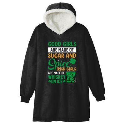 Good Girls Irish Girls Ireland Irish Proud St Patrick Day Hooded Wearable Blanket