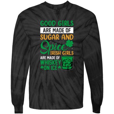 Good Girls Irish Girls Ireland Irish Proud St Patrick Day Tie-Dye Long Sleeve Shirt