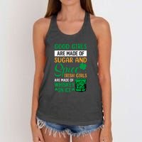 Good Girls Irish Girls Ireland Irish Proud St Patrick Day Women's Knotted Racerback Tank