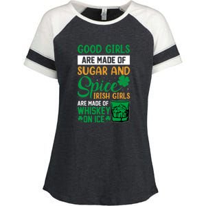 Good Girls Irish Girls Ireland Irish Proud St Patrick Day Enza Ladies Jersey Colorblock Tee