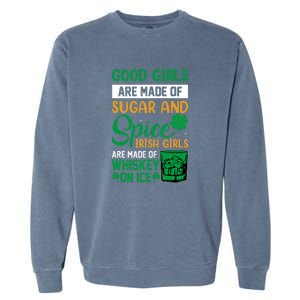 Good Girls Irish Girls Ireland Irish Proud St Patrick Day Garment-Dyed Sweatshirt