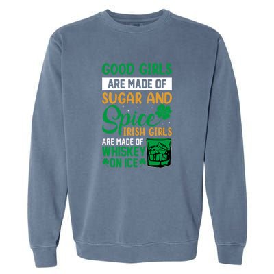 Good Girls Irish Girls Ireland Irish Proud St Patrick Day Garment-Dyed Sweatshirt