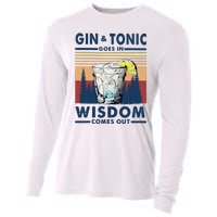 Gin Goes In Wisdom Comes Out And Tonic Cooling Performance Long Sleeve Crew