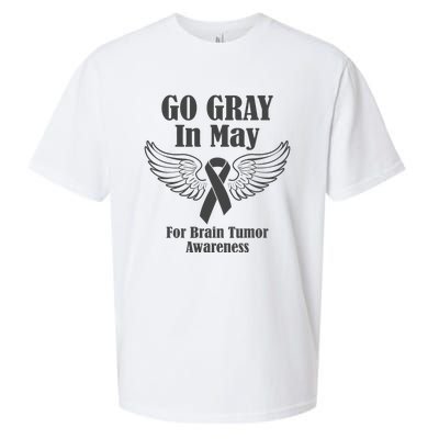 Go Gray In May Brain Tumor Awareness Cancer Hope Gray Ribbon Sueded Cloud Jersey T-Shirt