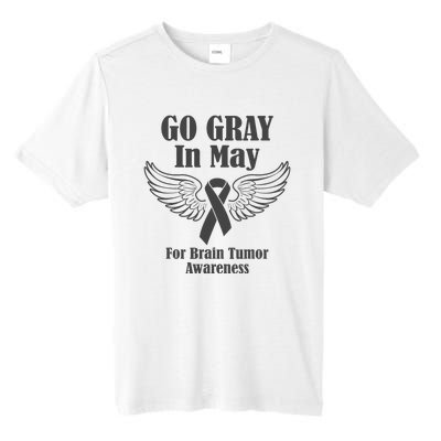 Go Gray In May Brain Tumor Awareness Cancer Hope Gray Ribbon Tall Fusion ChromaSoft Performance T-Shirt