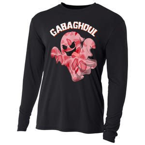 Gabaghoul Ghost Italian Ham Halloween Gabagool Parody Cooling Performance Long Sleeve Crew