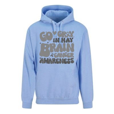 Go Gray In May Brain Cancer Awareness Gift Unisex Surf Hoodie