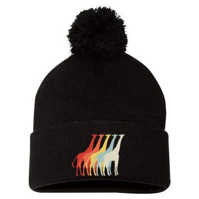 Giraffe Pom Pom 12in Knit Beanie