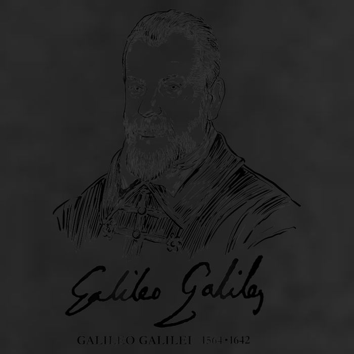 Galileo Galilei Italian Astronomer Astronomy Science 7 Panel Mesh Trucker Snapback Hat