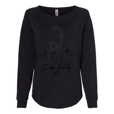 Galileo Galilei Italian Astronomer Astronomy Science Womens California Wash Sweatshirt