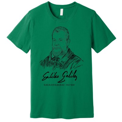 Galileo Galilei Italian Astronomer Astronomy Science Premium T-Shirt