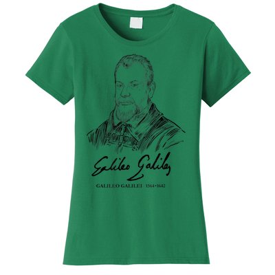 Galileo Galilei Italian Astronomer Astronomy Science Women's T-Shirt