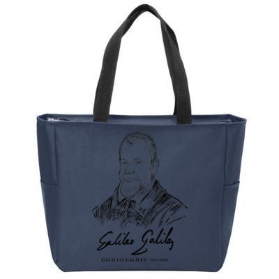 Galileo Galilei Italian Astronomer Astronomy Science Zip Tote Bag