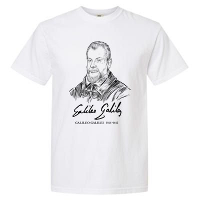 Galileo Galilei Italian Astronomer Astronomy Science Garment-Dyed Heavyweight T-Shirt