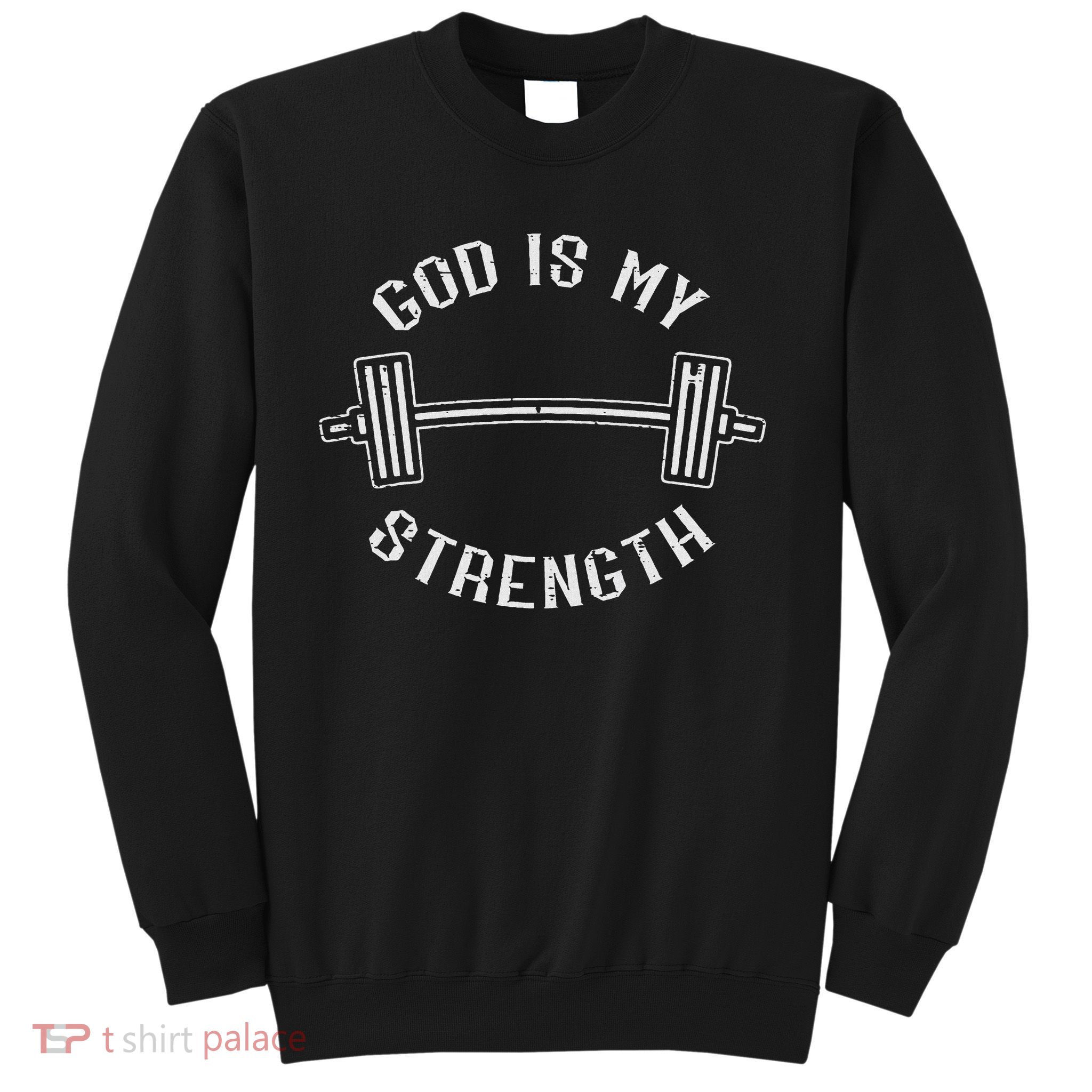 Gym God Is My Strength Christian Workout Fitness Women Sweatshirt