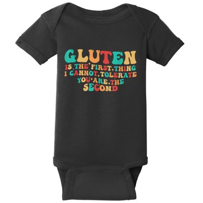 Groovy Gluten Is The First Thing I Cannot Tolerate Baby Bodysuit