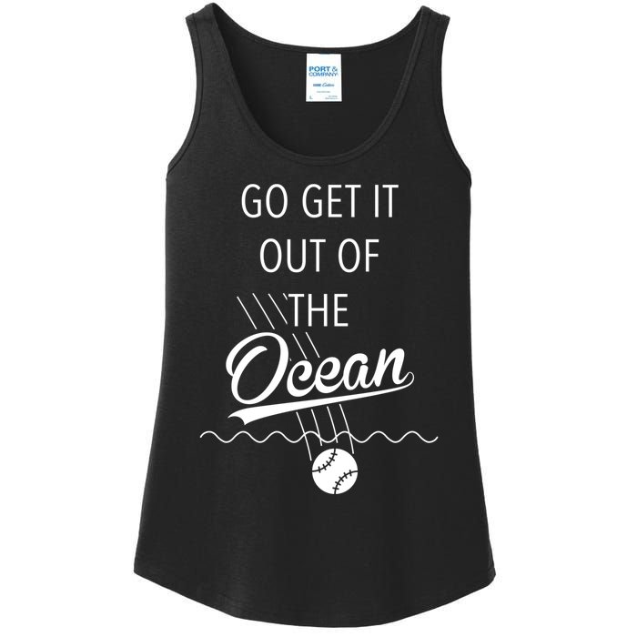 Go Get It Out of the Ocean Blue Ladies Essential Tank