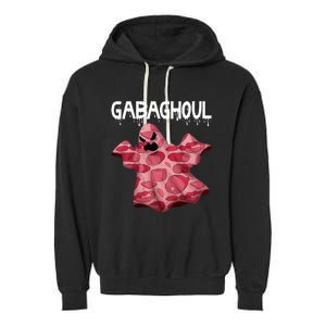 Gabaghoul Ghost Italian Funny Halloween Gabagool Garment-Dyed Fleece Hoodie