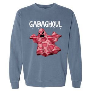 Gabaghoul Ghost Italian Funny Halloween Gabagool Garment-Dyed Sweatshirt