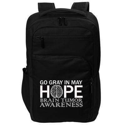 Go Gray In May Brain Cancer Impact Tech Backpack