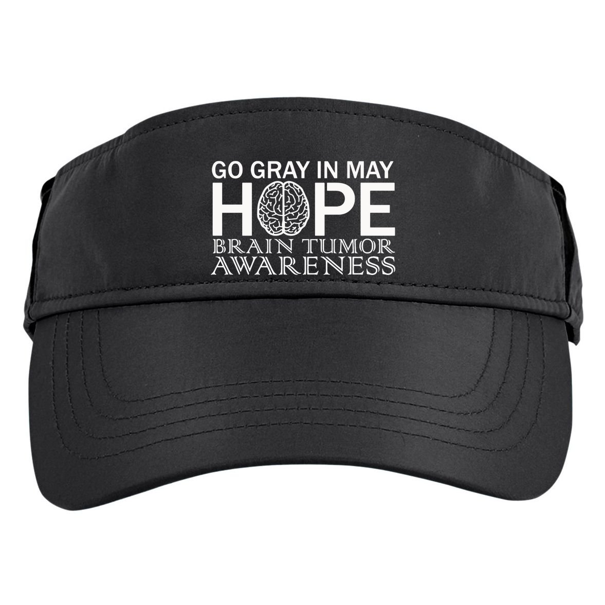 Go Gray In May Brain Cancer Adult Drive Performance Visor