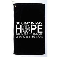 Go Gray In May Brain Cancer Golf Towel