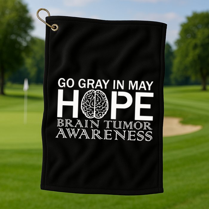 Go Gray In May Brain Cancer Golf Towel