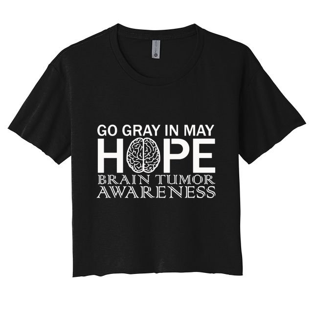 Go Gray In May Brain Cancer Crop Top