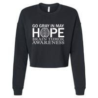 Go Gray In May Brain Cancer Cropped Pullover Crew