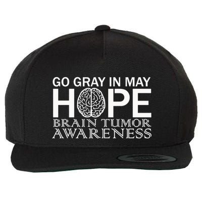 Go Gray In May Brain Cancer Wool Snapback Cap