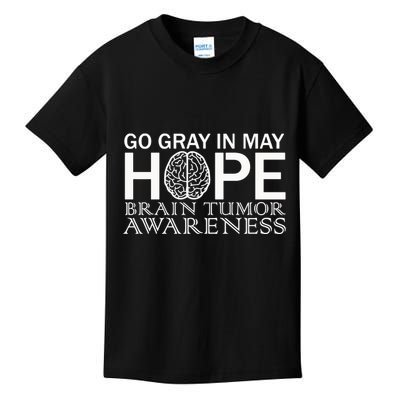 Go Gray In May Brain Cancer Kids T-Shirt