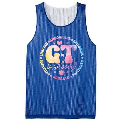 Gifted Gt Is Groovy Teacher Appreciation Week Back To School Great Gift Mesh Reversible Basketball Jersey Tank