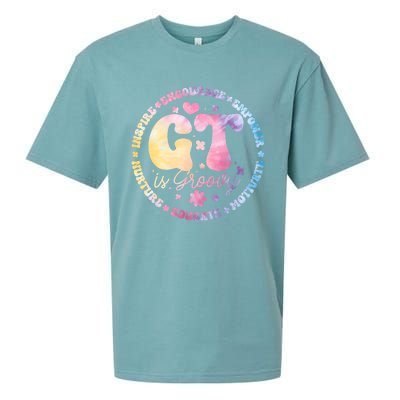 Gifted Gt Is Groovy Teacher Appreciation Week Back To School Great Gift Sueded Cloud Jersey T-Shirt