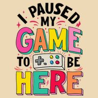 Gamer Girl I Paused My Game To Be Here Drawstring Bag